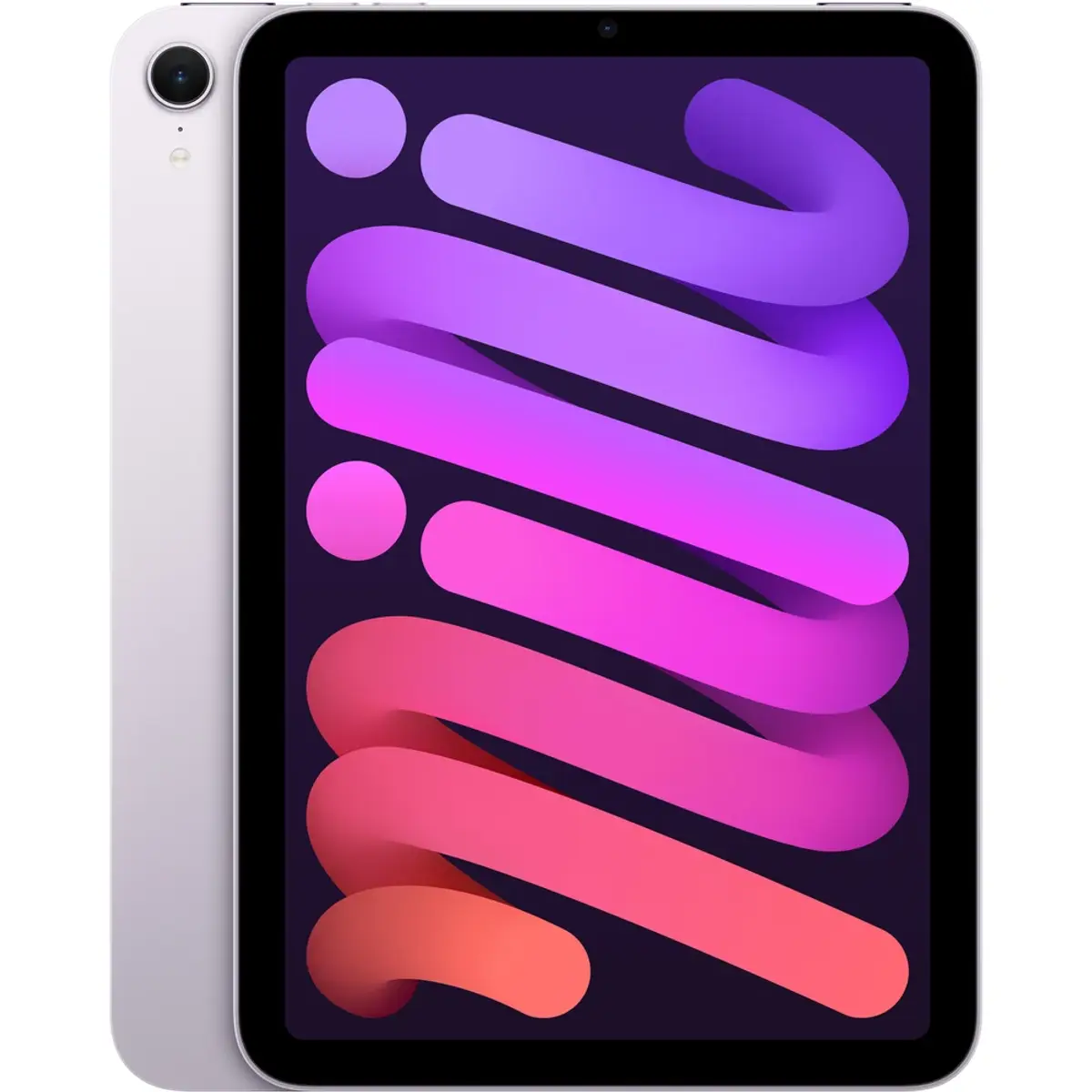 Apple iPad Mini 7 (2024) 128 Go Wi-Fi Mauve, coloris Violet, vue de face
