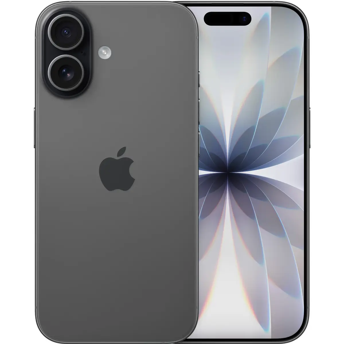 Apple iPhone 17, coloris Noir, vue de face