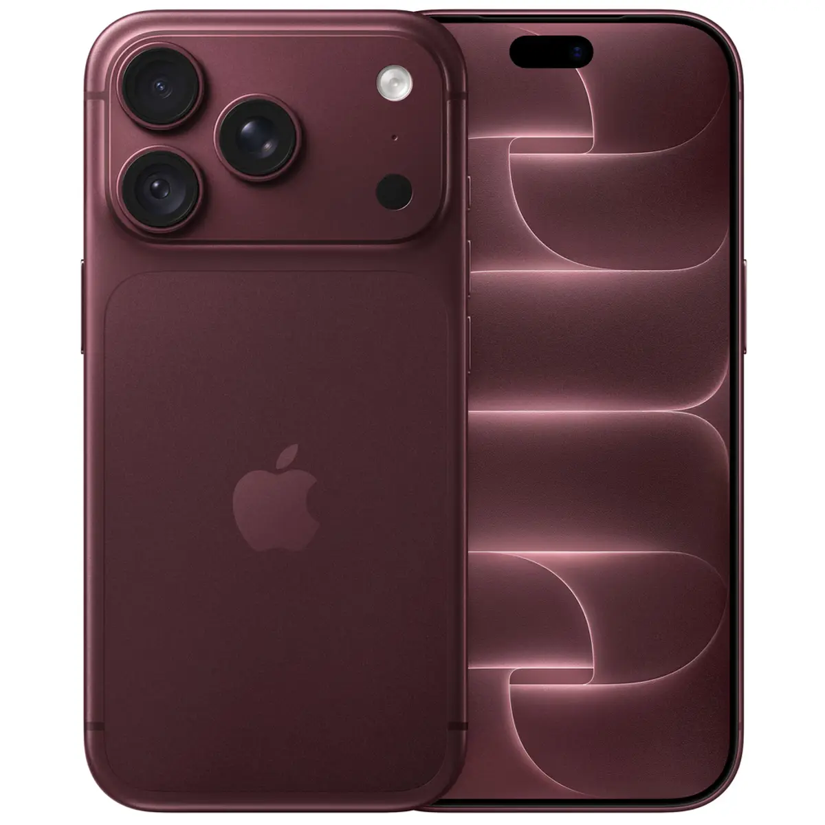 Apple iPhone 18 Pro, coloris Bordeaux Rouge, vue de face