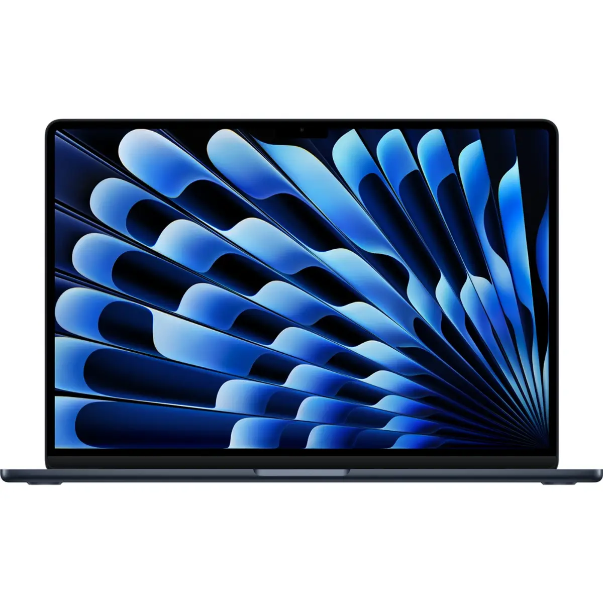 Apple MacBook Air 15" M5 (10 core CPU 10 core GPU), coloris Minuit, vue de face