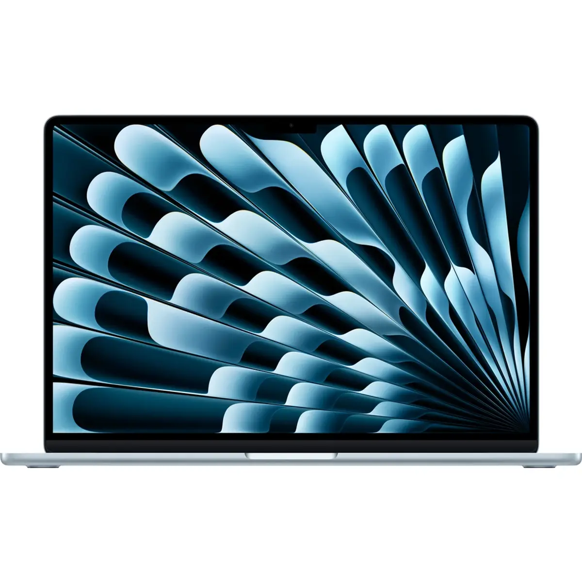 Apple MacBook Air 15" M5 (10 CPU 10 GPU), coloris Bleu, vue de face