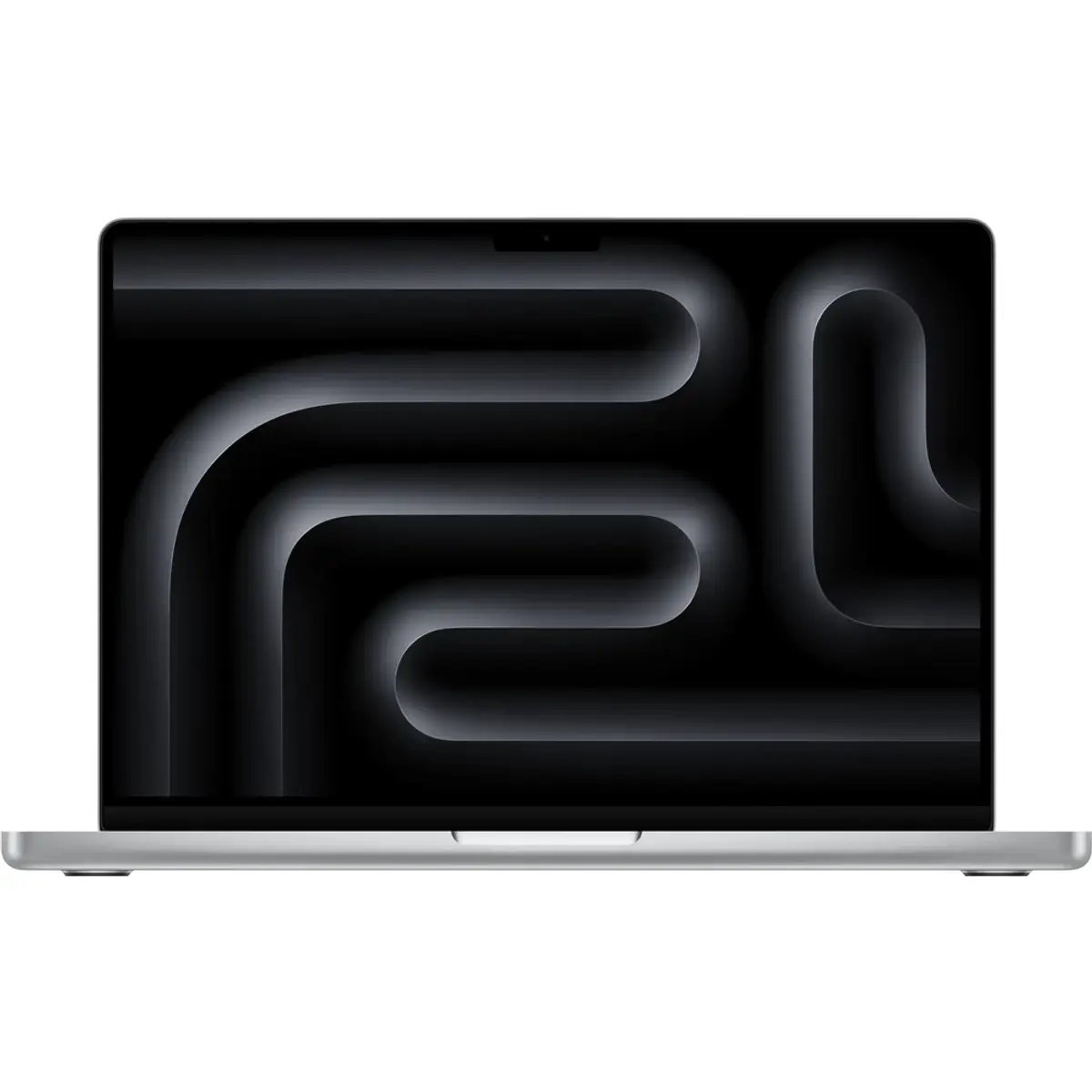 Apple MacBook Pro 14" M5 Pro (15 CPU 16 GPU), coloris Argent, vue de face