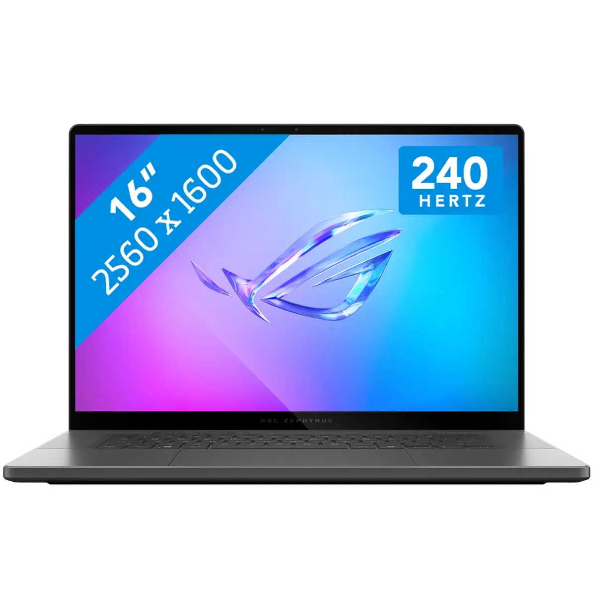 ASUS ROG Zephyrus G16 GU605CM-QR125W, coloris Gris, vue de face