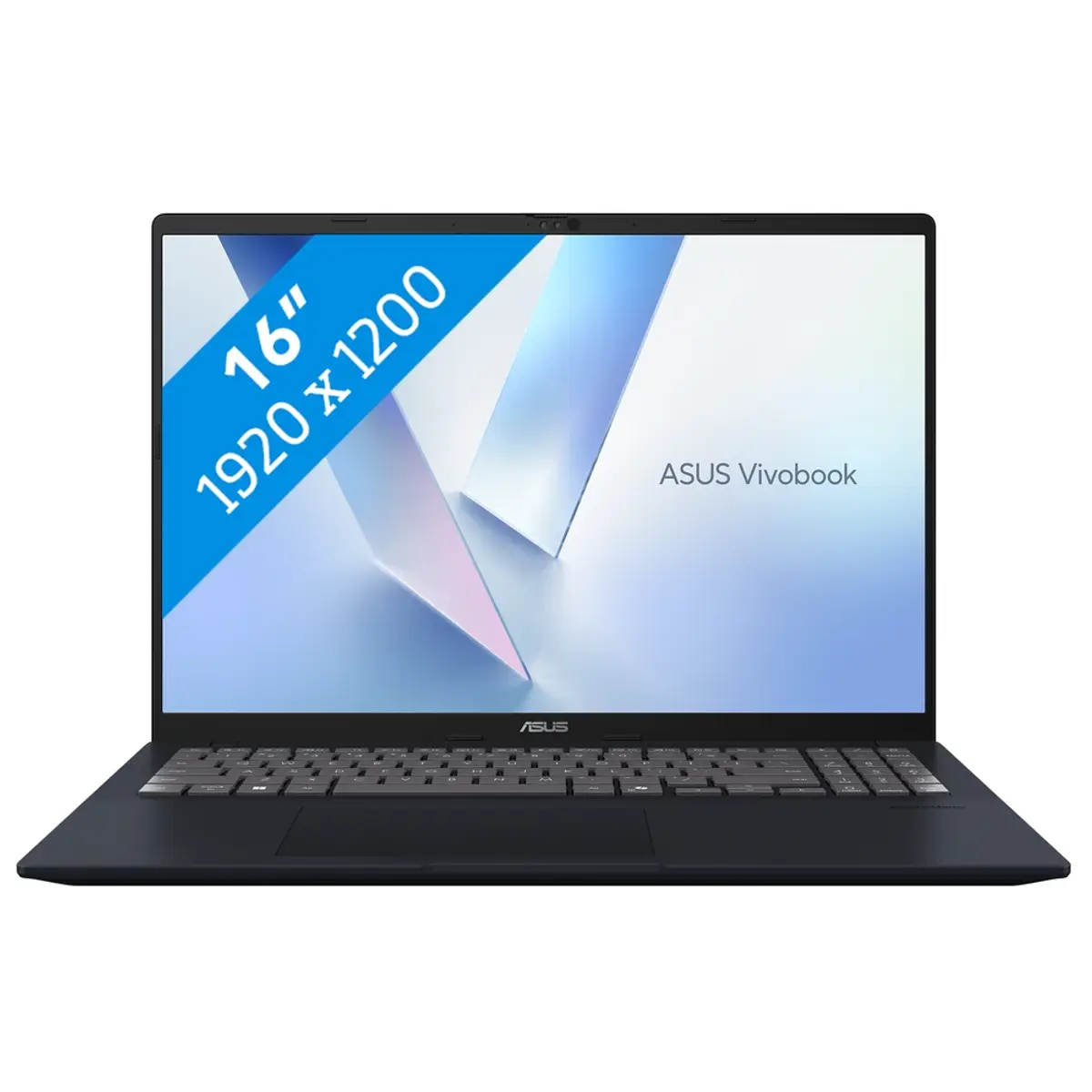 ASUS Vivobook 16 Copilot+ PC M1607KA-MB5NDW, coloris Bleu, vue de face