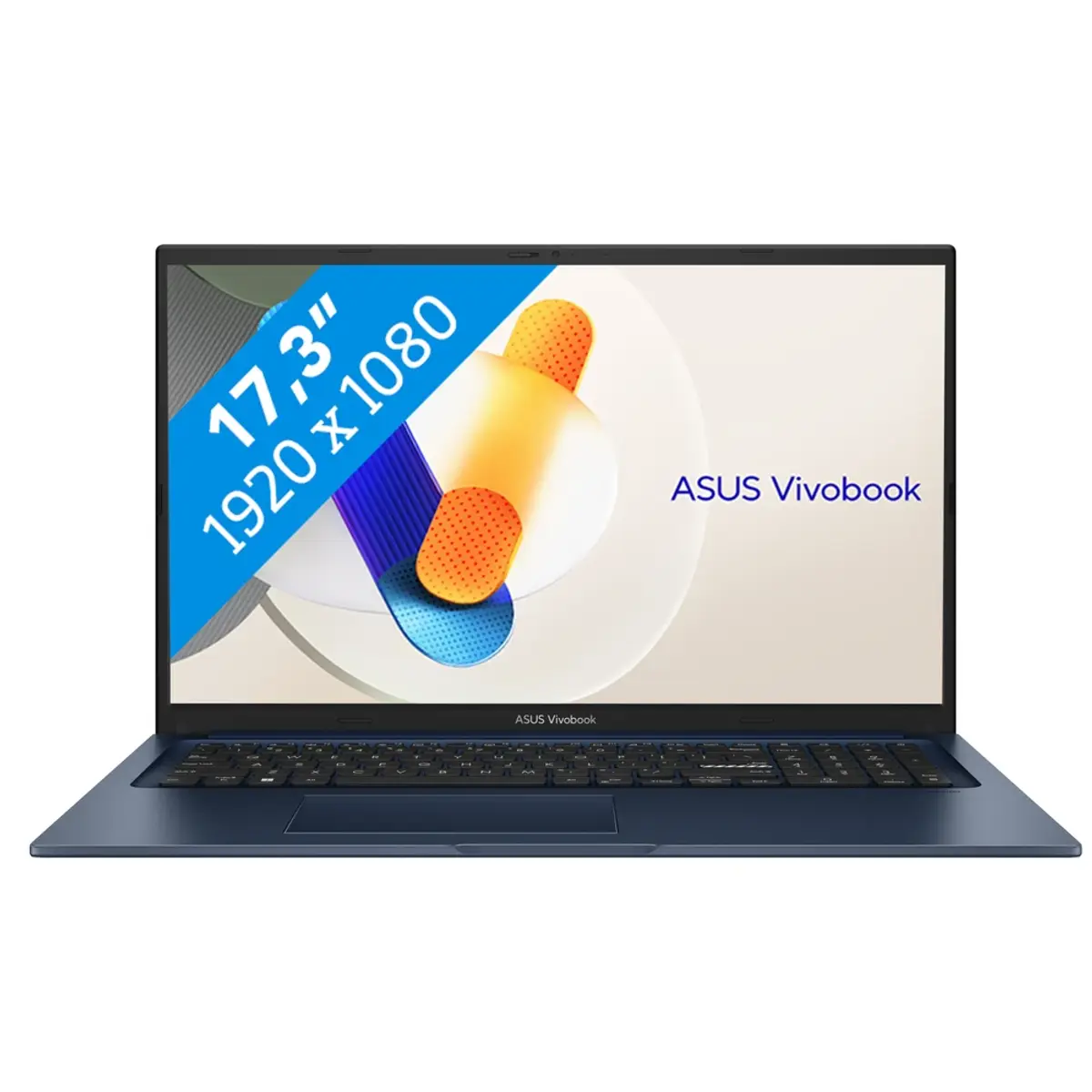ASUS Vivobook 17 X1704VA-AU1065W, coloris Bleu, vue de face