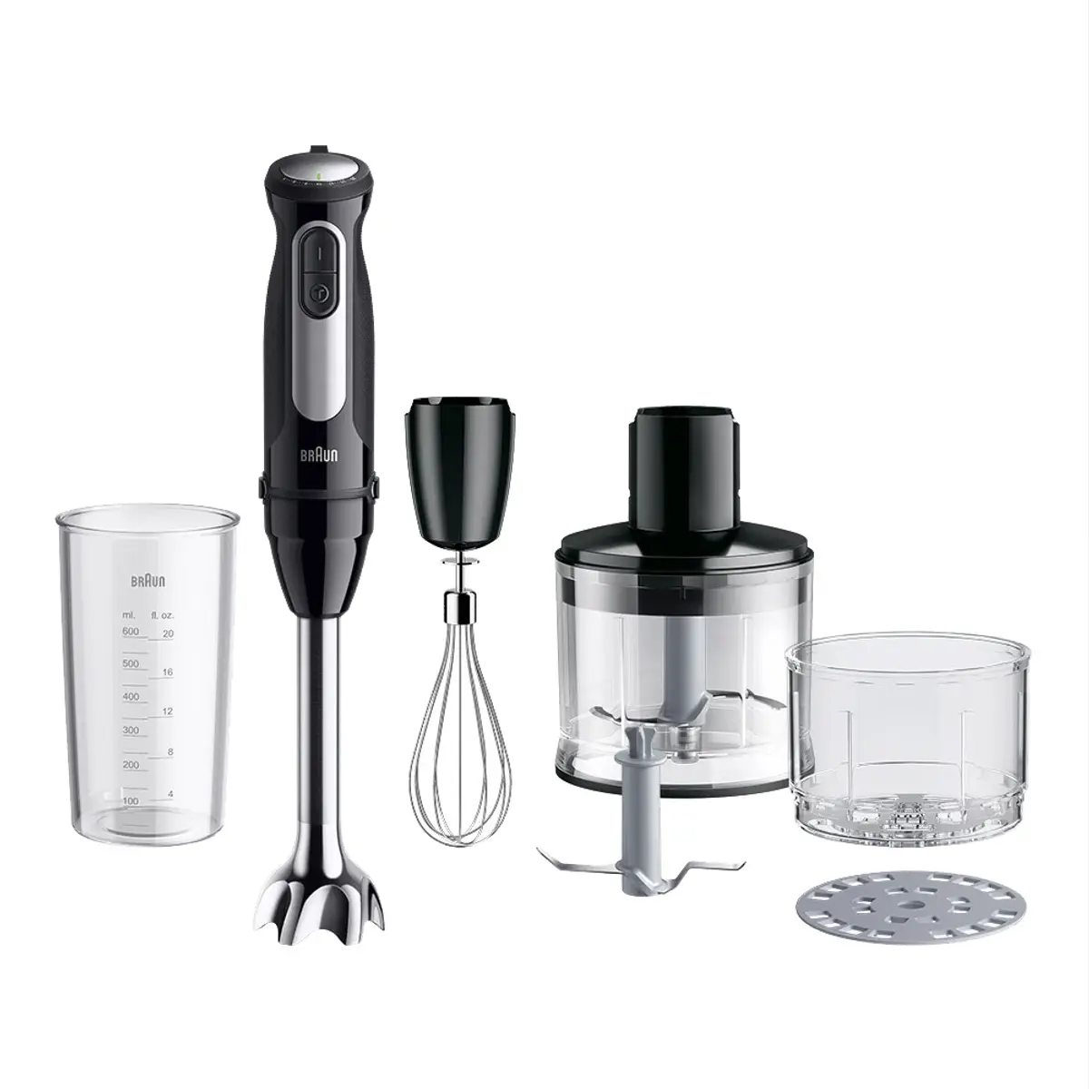 Braun MultiQuick 5 Pro MQ55254M, coloris Noir, vue de face
