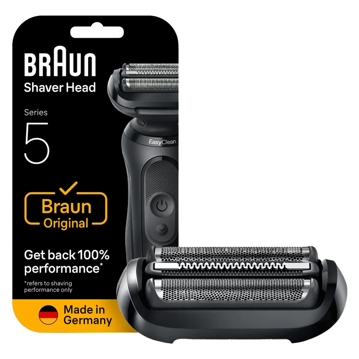 Braun Series 5 54B, coloris Noir, vue de face