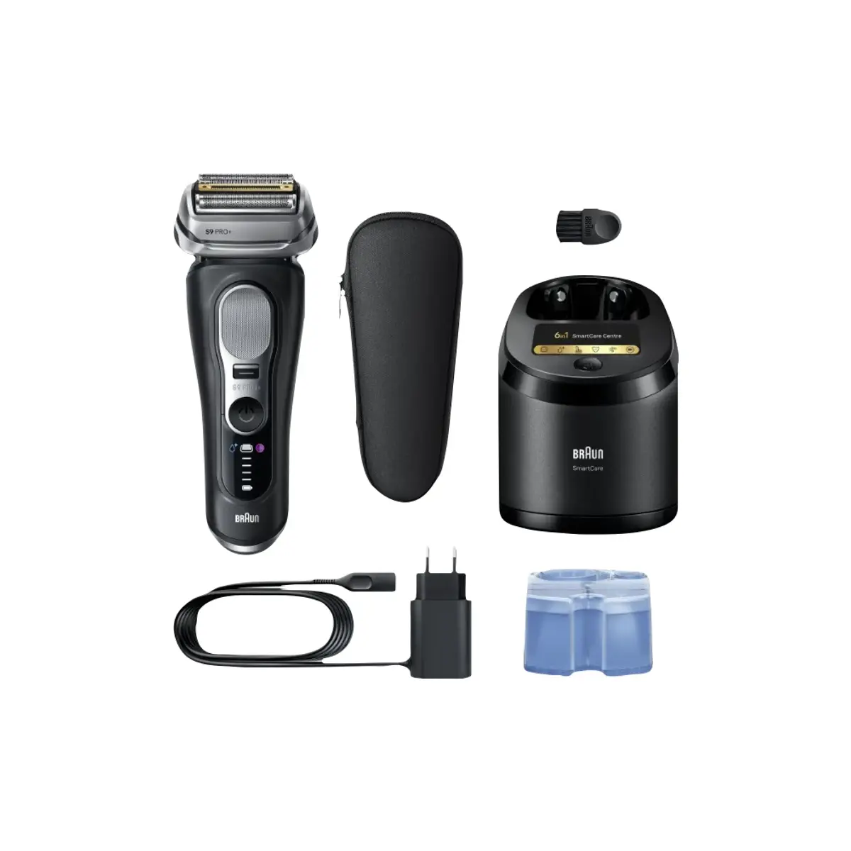 Braun Series 9 Pro+ 9660CC Noir, coloris Noir, vue de face