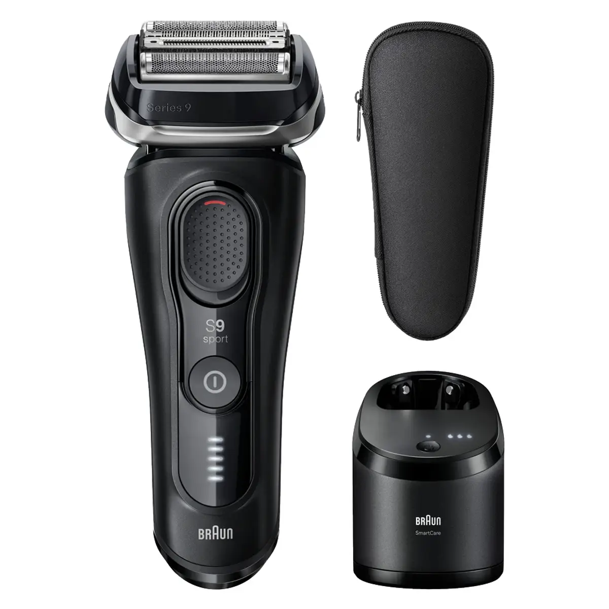 Braun Series 9 Sport 9150cc Noir, coloris Noir, vue de face