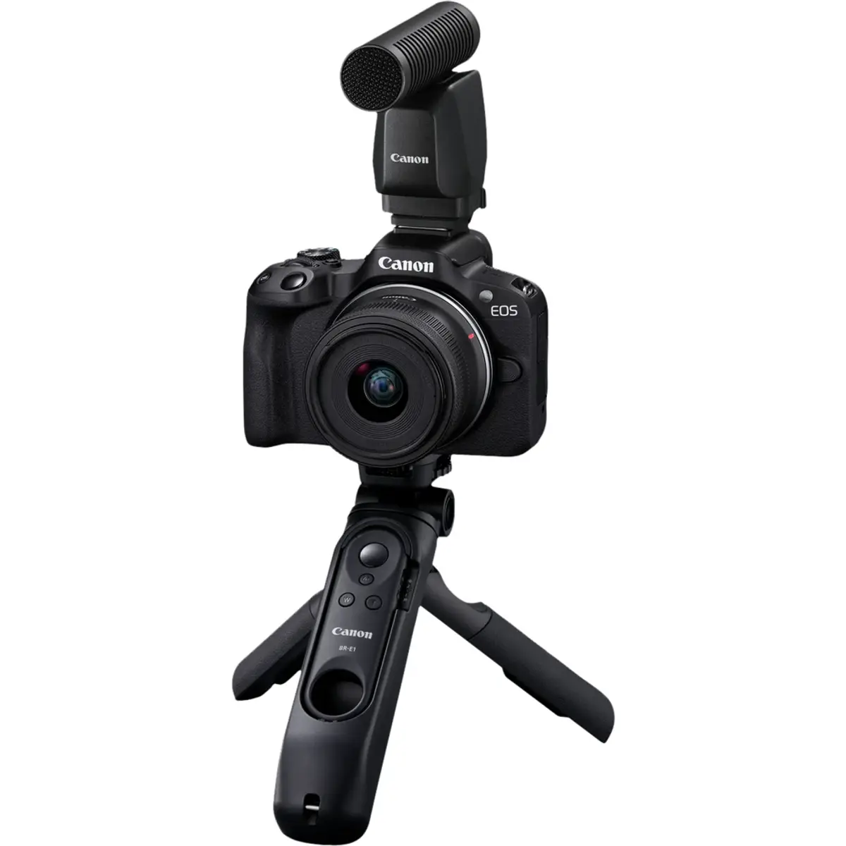 Canon EOS R50 Content Creator Kit, coloris Noir, vue de face