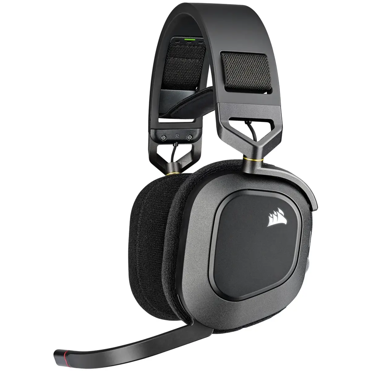 Corsair HS80 RGB Wireless, coloris Noir, vue de face