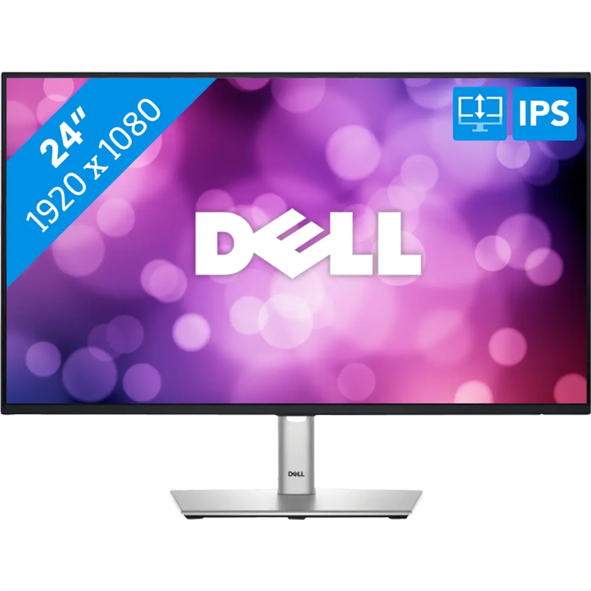 Dell P2425H, coloris Noir, vue de face