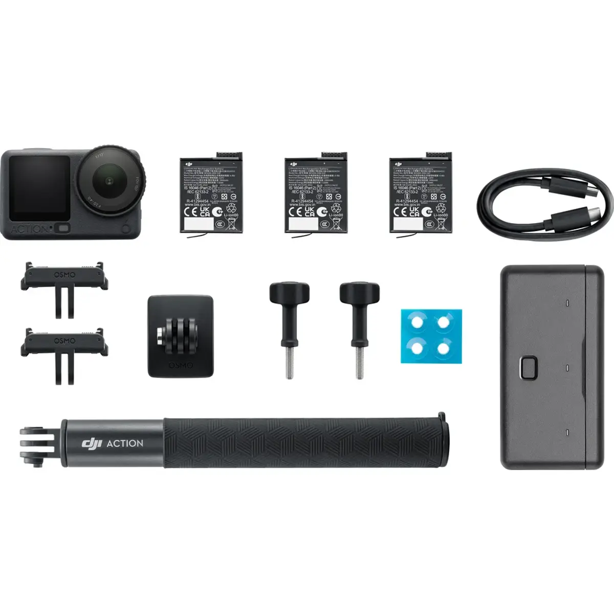 DJI Osmo Action 6 Adventure Combo, coloris Gris, vue de face