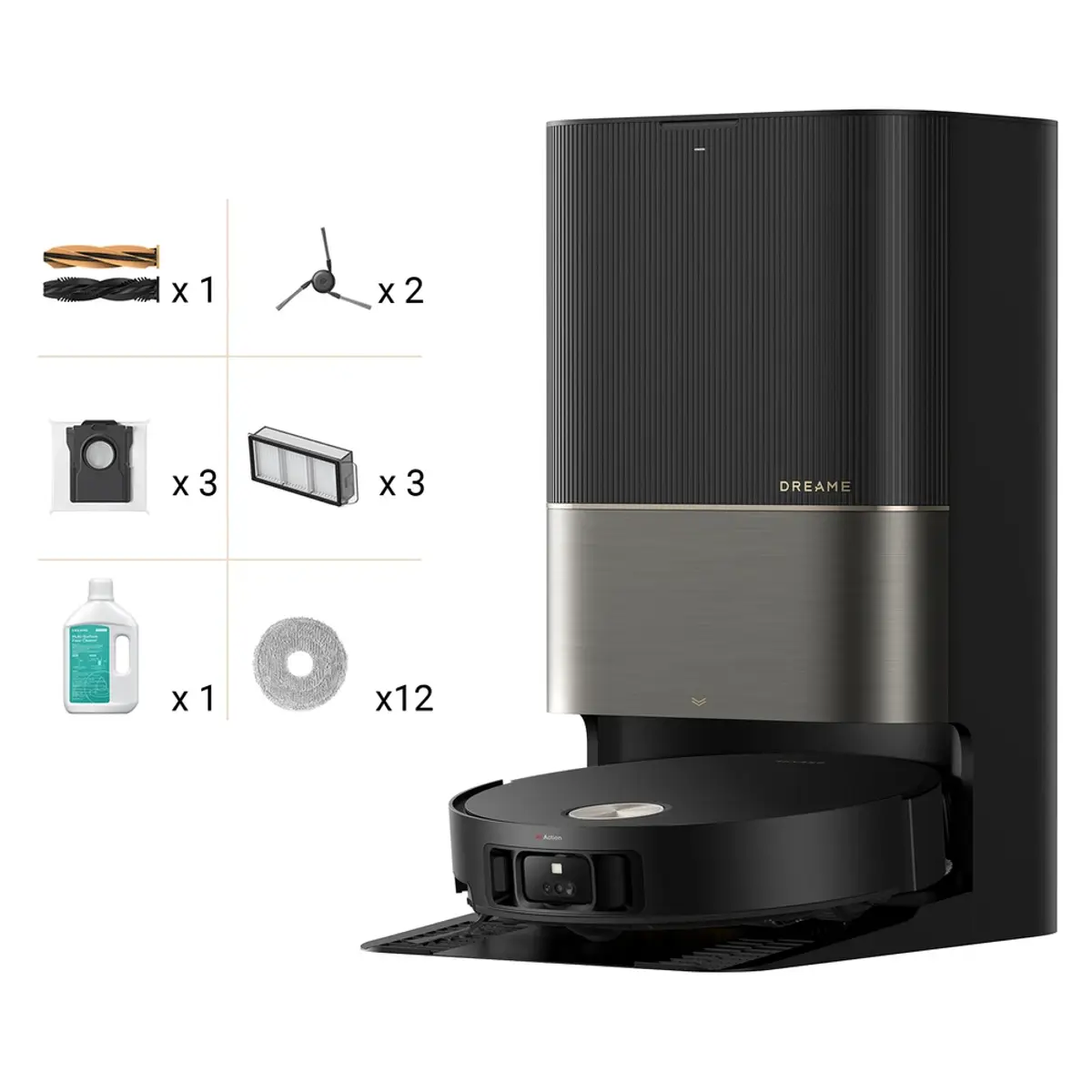 Dreame X50 Ultra Complete Black, coloris Black, vue de face