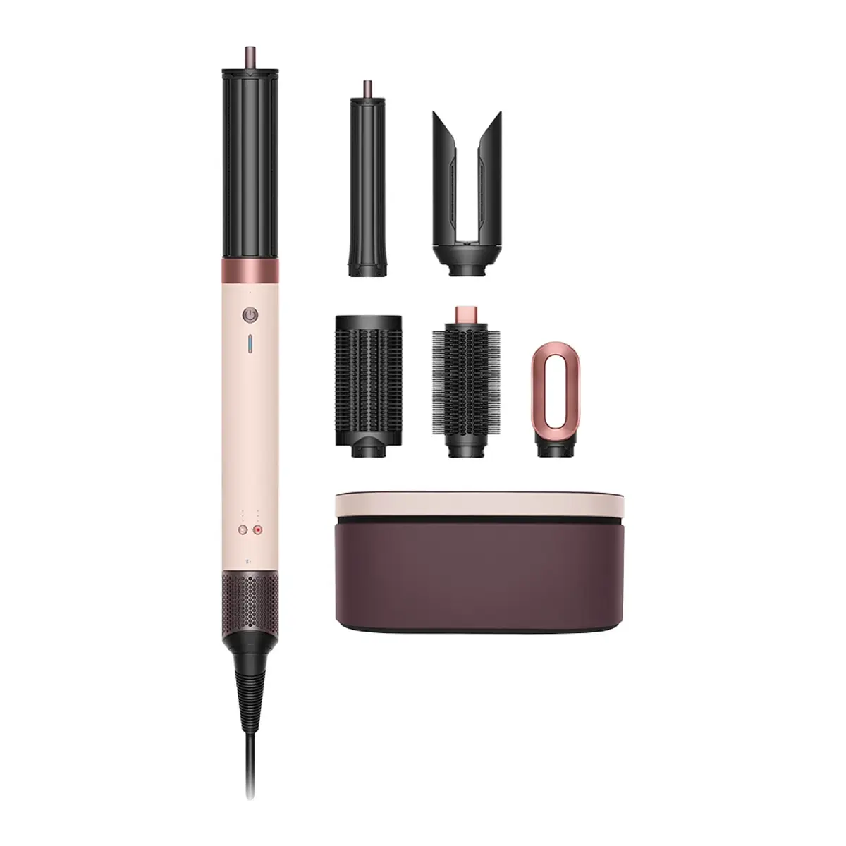 Dyson Airwrap Co-anda 2x Straight + Wavy Ceramic Pink, coloris Pink, vue de face