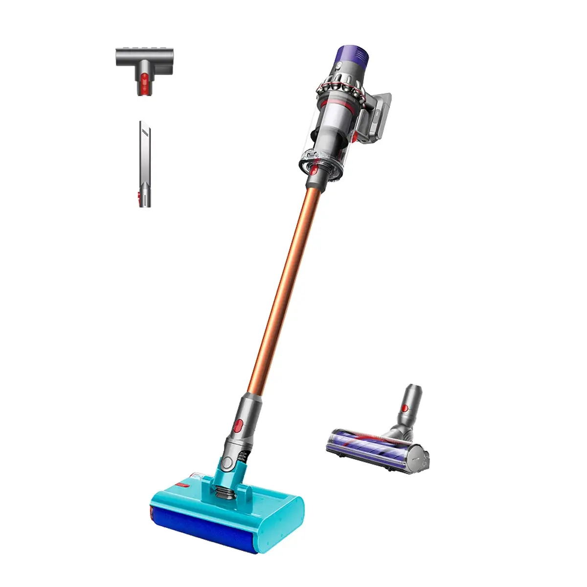 Dyson Cyclone V10 Submarine, coloris Cuivre, vue de face