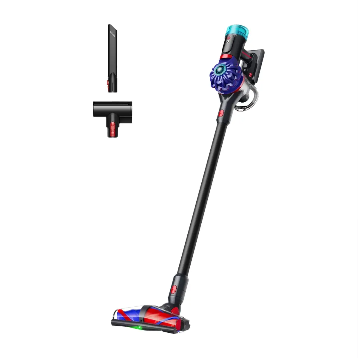 Dyson PencilVac Fluffycones, coloris Noir, vue de face