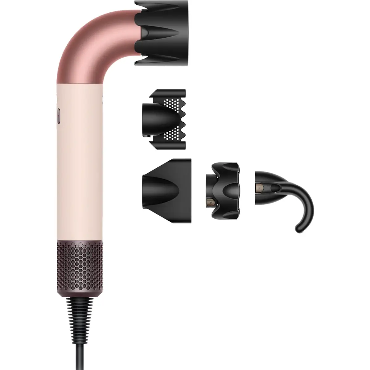 Dyson Supersonic r Straight+Wavy Ceramic Pink, coloris Pink, vue de face
