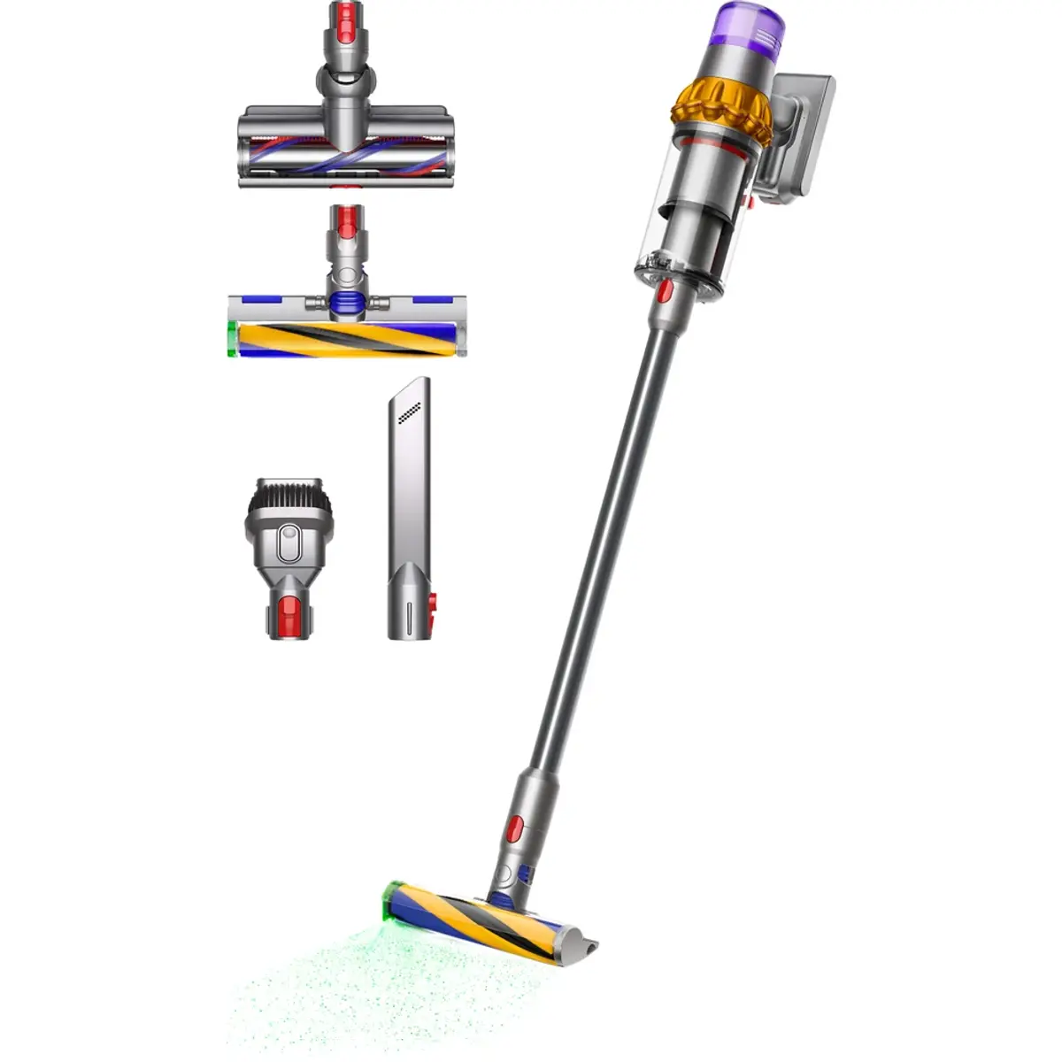 Dyson V15 Detect Absolute, coloris Jaune, vue de face