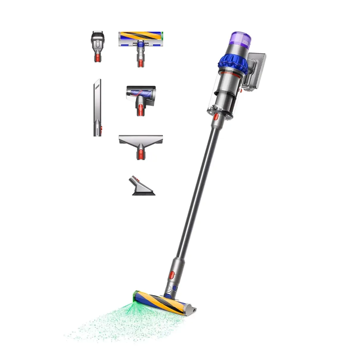 Dyson V15 Detect Fluffy, coloris Rouge, vue de face