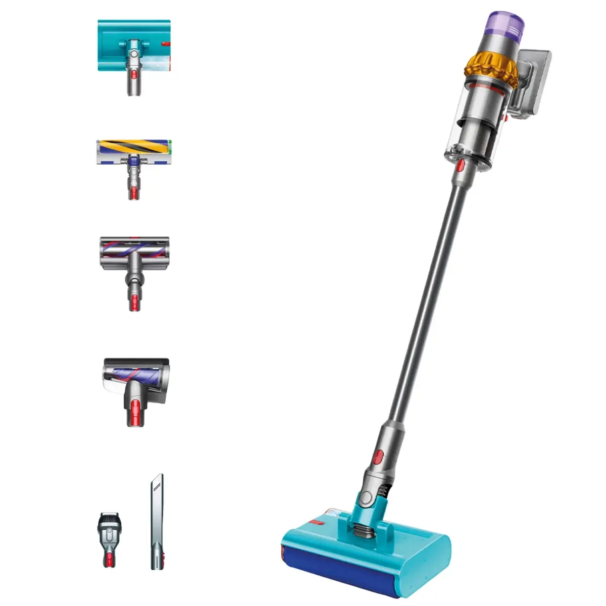 Dyson V15s Detect Submarine, coloris Jaune, vue de face