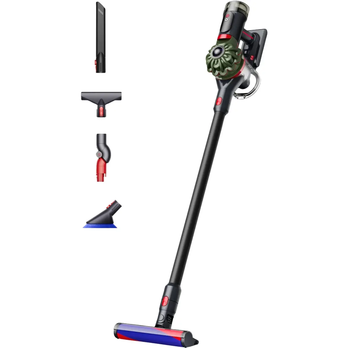 Dyson V8 Cyclone Fluffy, coloris Noir, vue de face