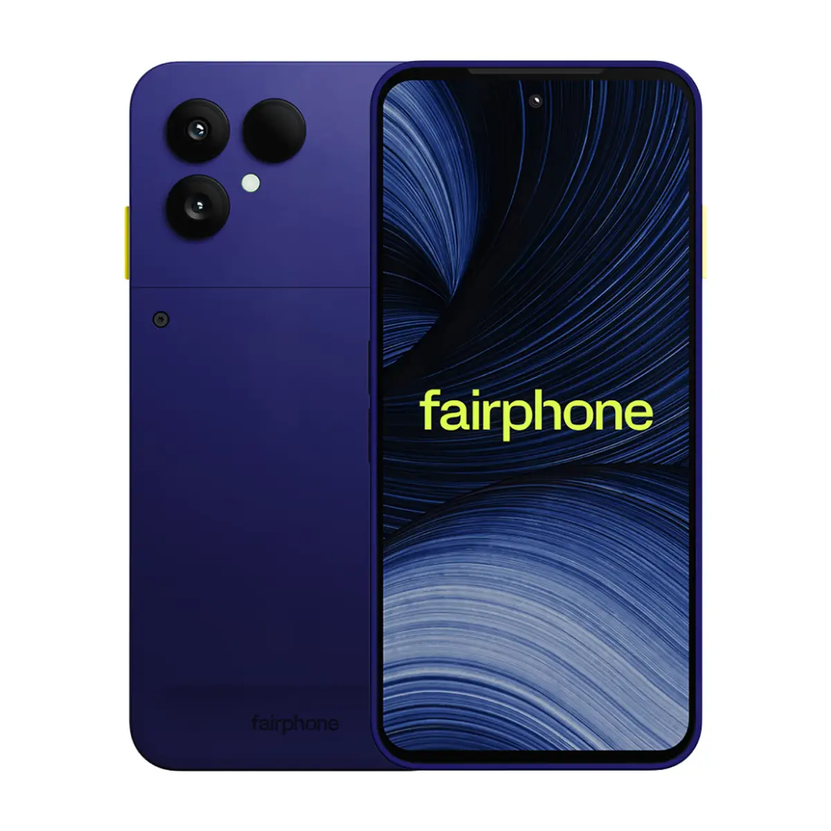 Fairphone 6+ 5G, coloris Bleu, vue de face
