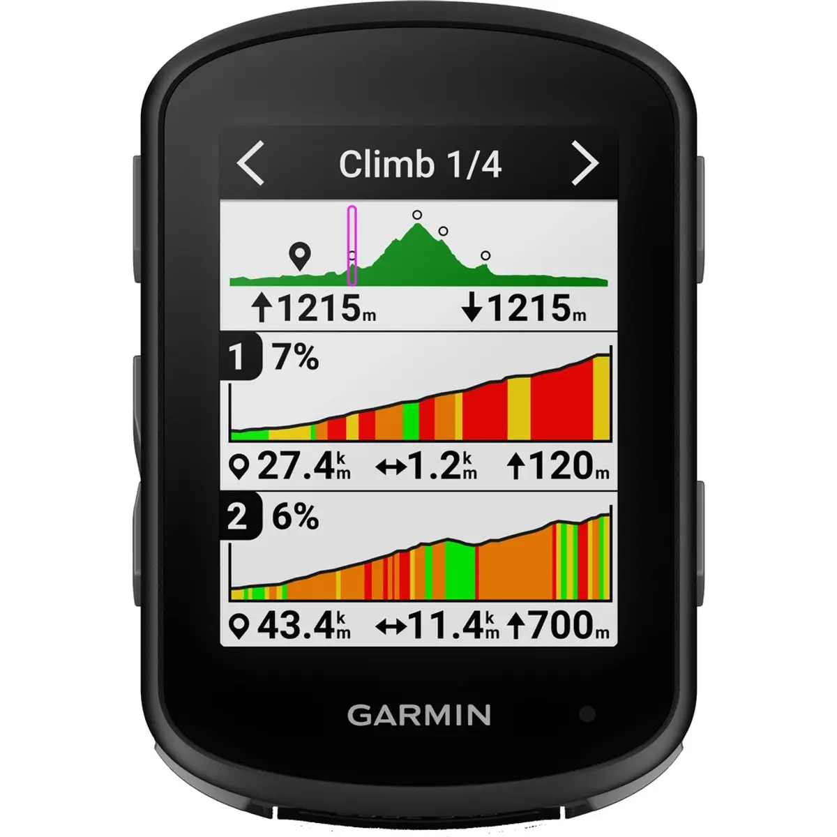 Garmin Edge 540, coloris Noir, vue de face