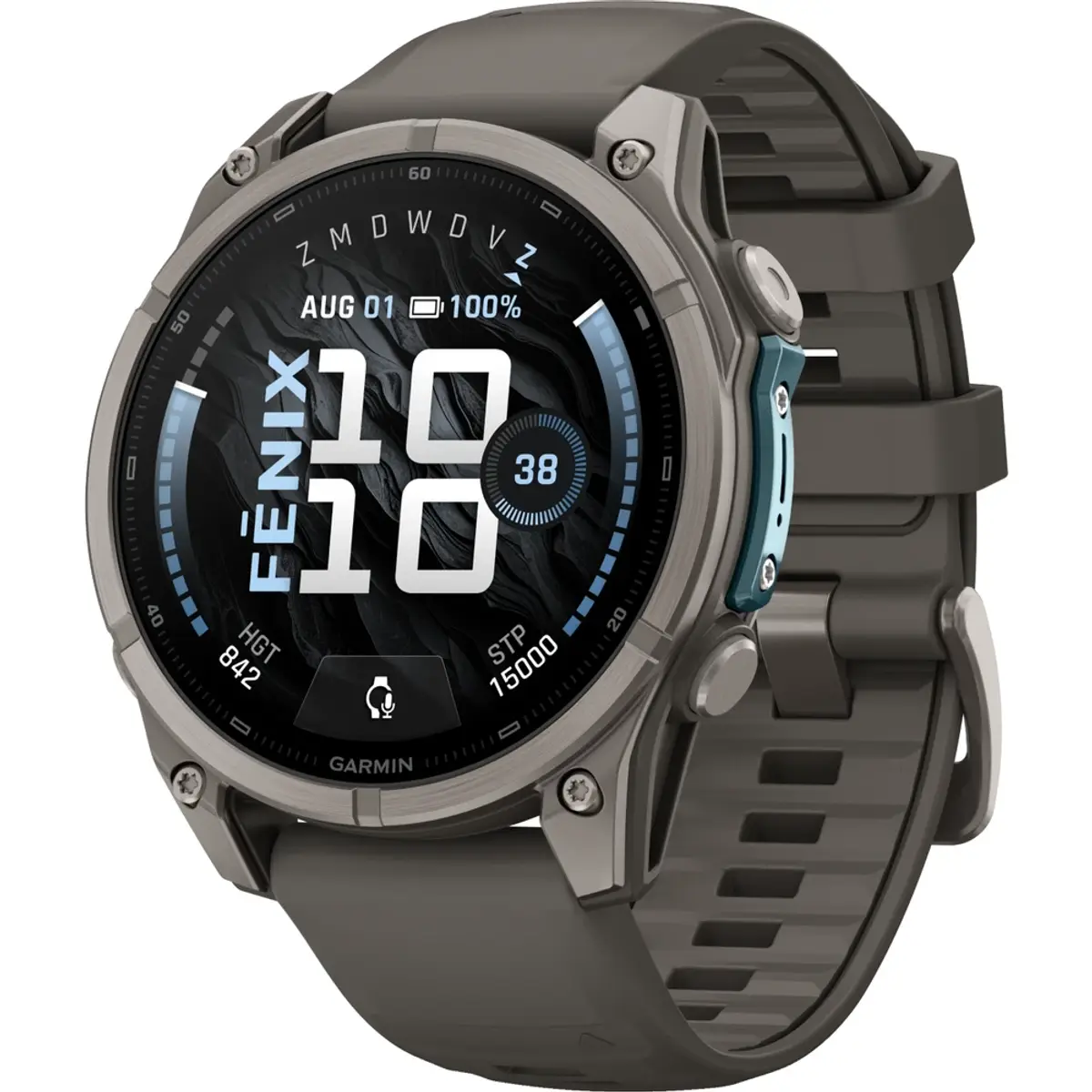 Garmin Fenix 9 Gris 47mm, coloris Gris, vue de face