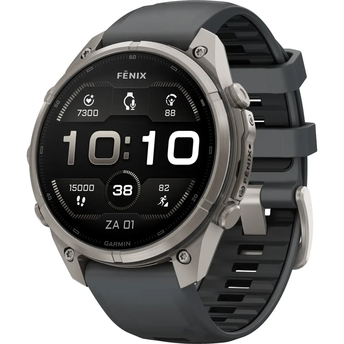 Garmin Fenix 9 Pro Noir 47 mm, coloris Noir, vue de face