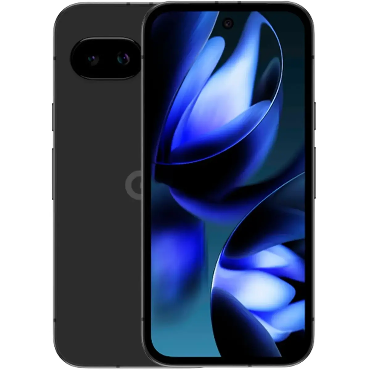 Google Pixel 9a 128 Go Noir 5G, coloris Noir, vue de face