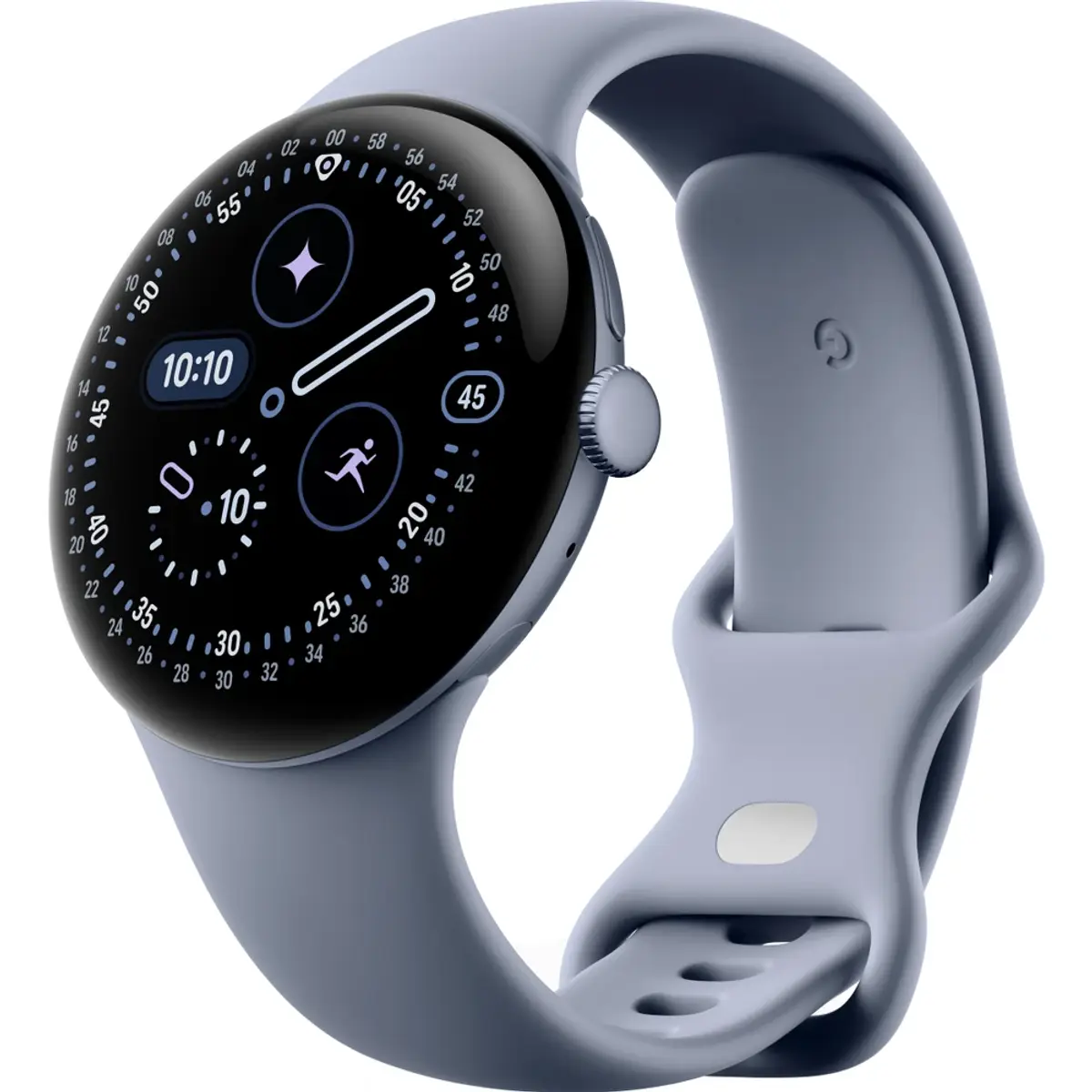 Google Pixel Watch 4 Gris 45 mm, coloris Gris, vue de face