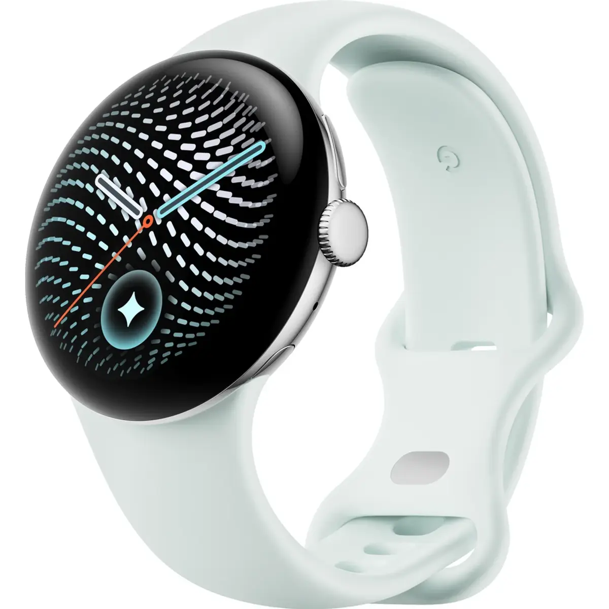 Google Pixel Watch 5 41 mm, coloris Argent, vue de face