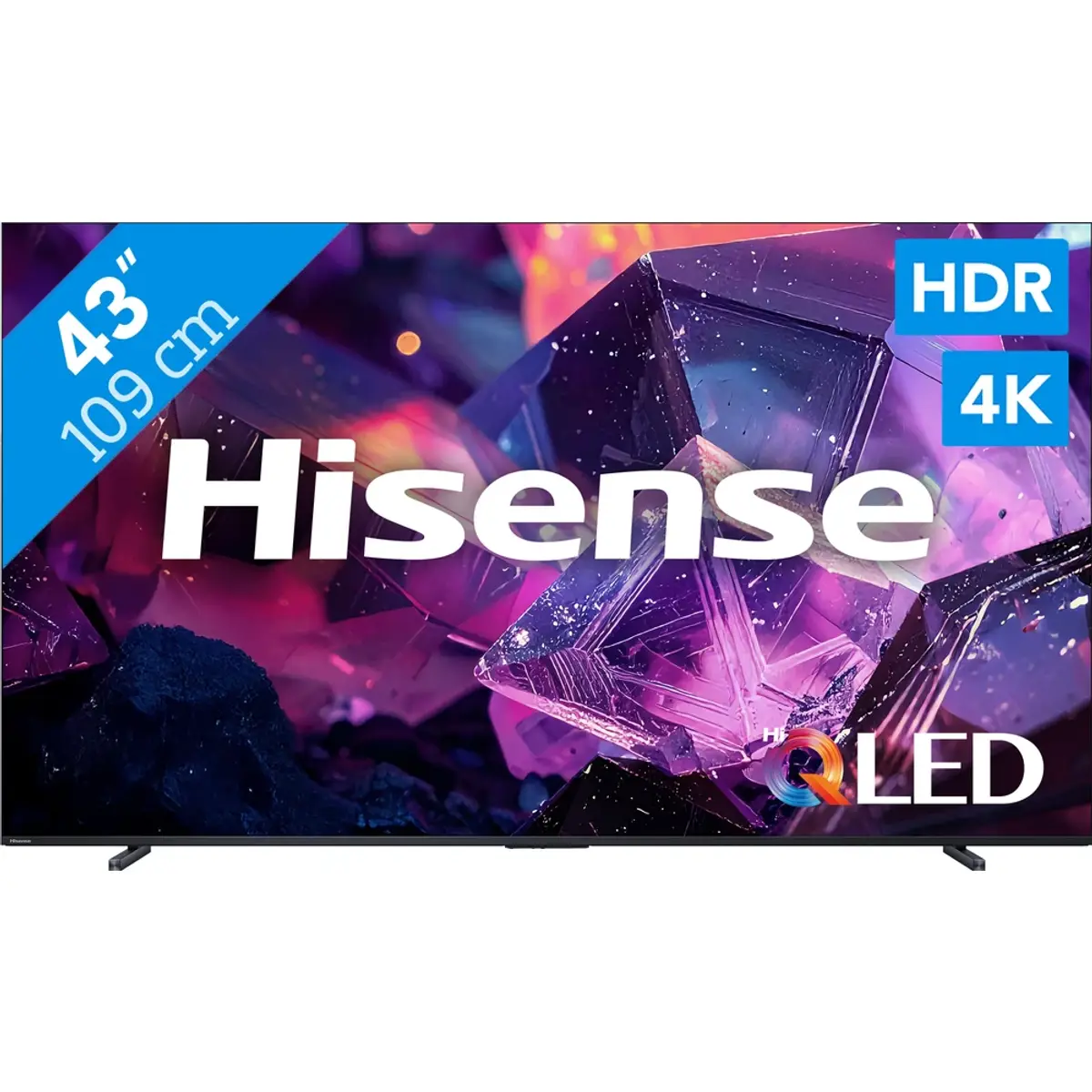 Hisense QLED 43" E79S PRO (2026), coloris Gris, vue de face