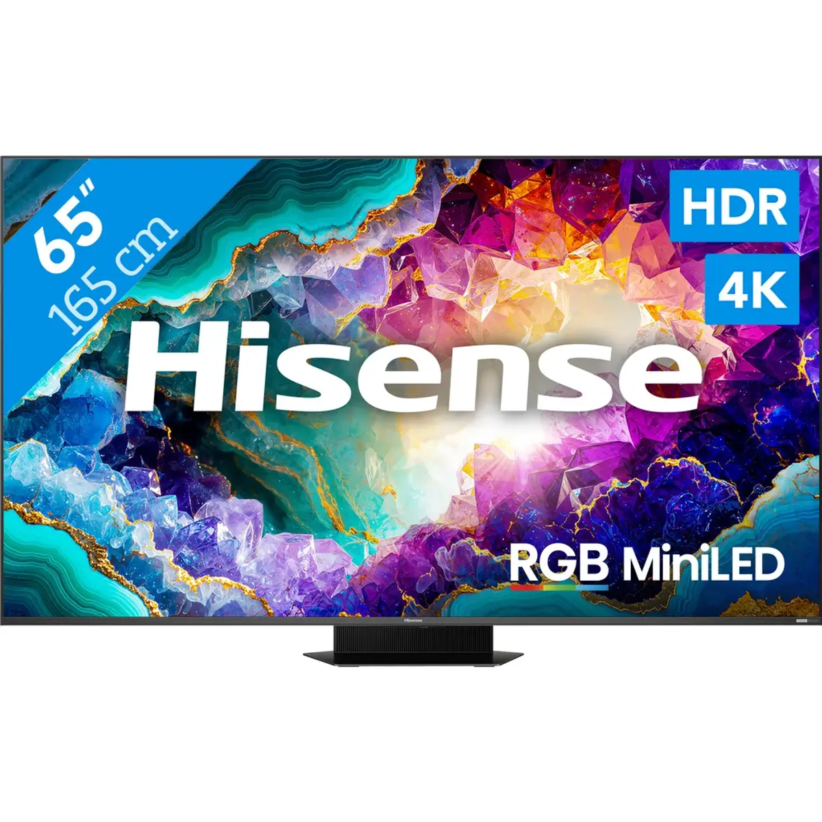 Hisense RGB Mini-LED 65" UR9S (2026), coloris Gris, vue de face