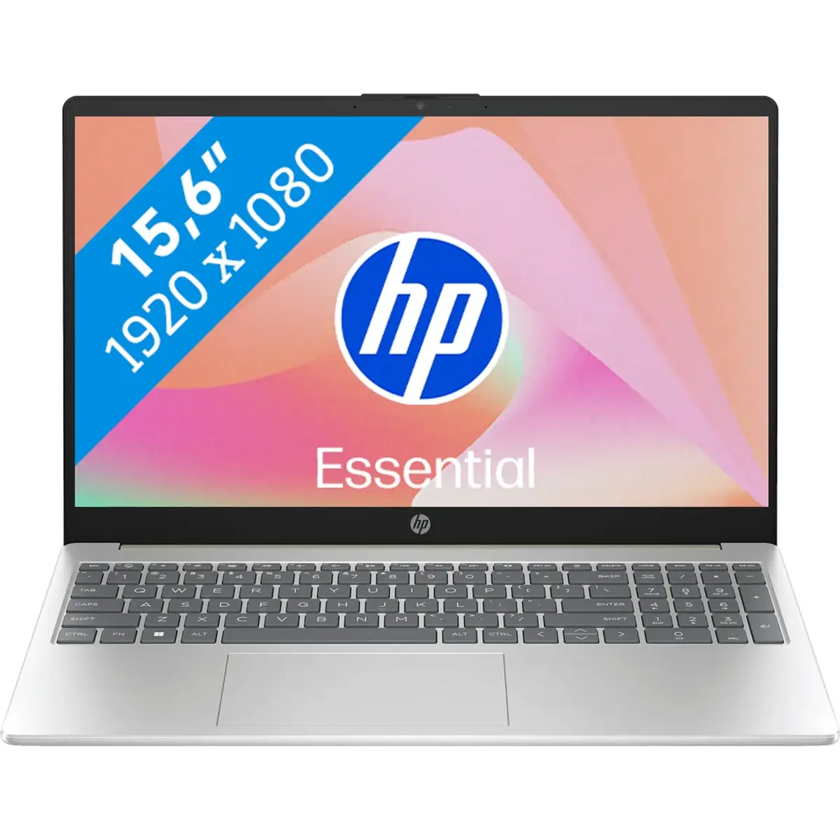 HP Laptop 15-fc0930nd, coloris Argent, vue de face