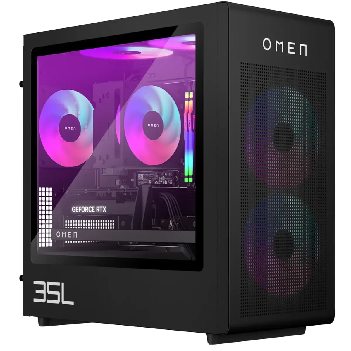 HP OMEN 35L GT16-0985nd, coloris Noir, vue de face