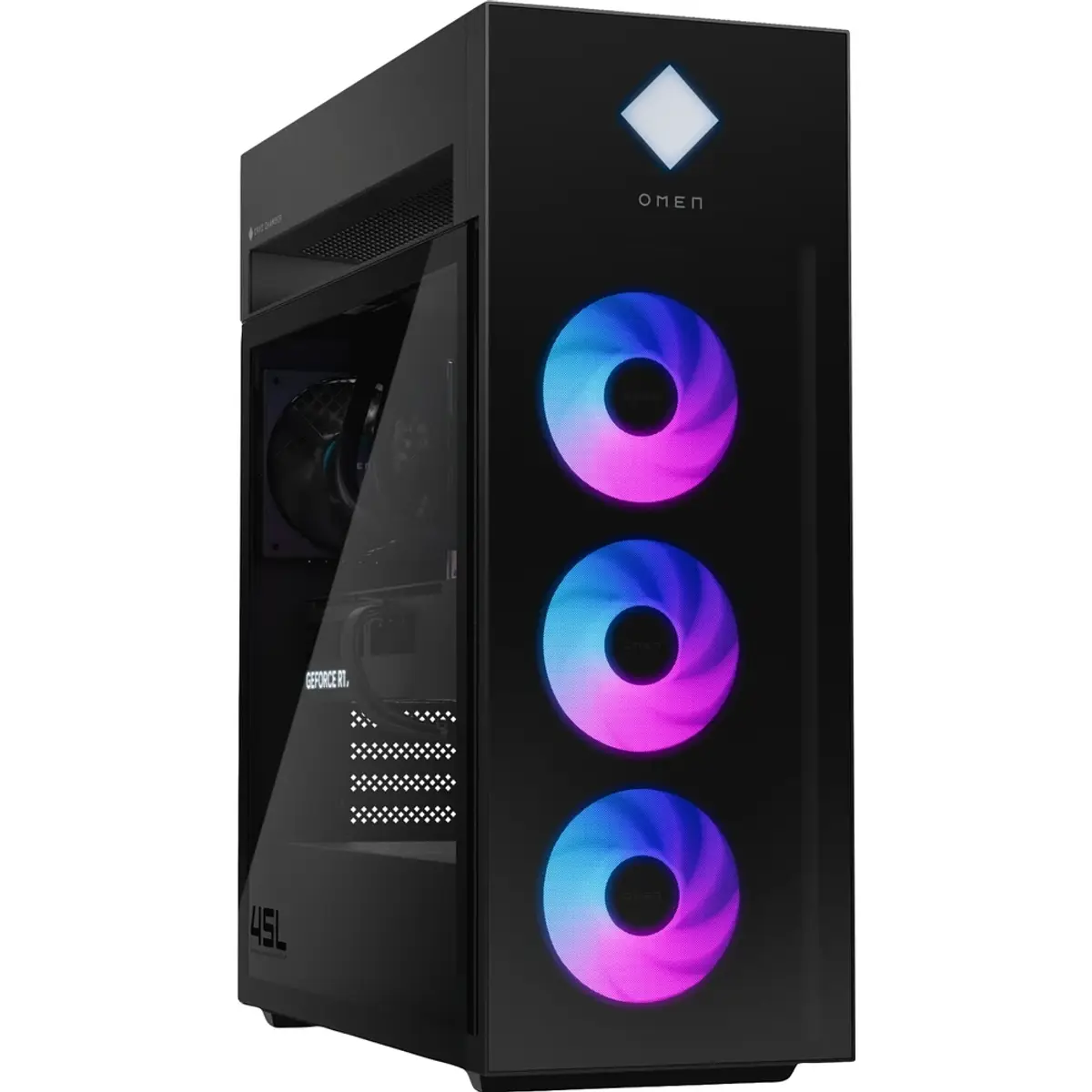 HP OMEN 45L GT22-3981nd, coloris Noir, vue de face