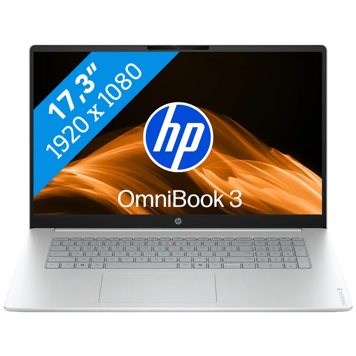HP OmniBook 3 17-dk0975nd, coloris Argent, vue de face