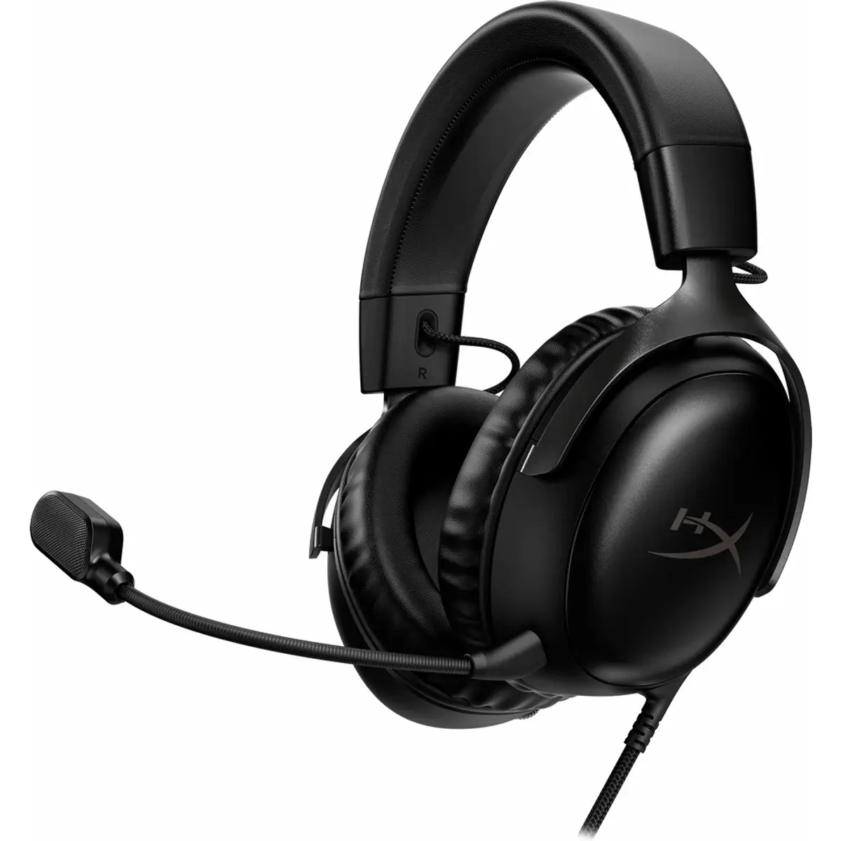 HyperX Cloud III Wired Gaming Headset- Noir (PC, PS5, Xbox Series X/S), coloris Noir, vue de face