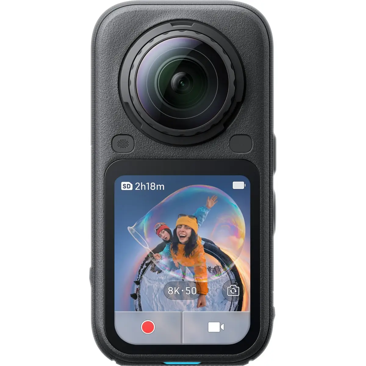 Insta360 X6 Noir, coloris Noir, vue de face