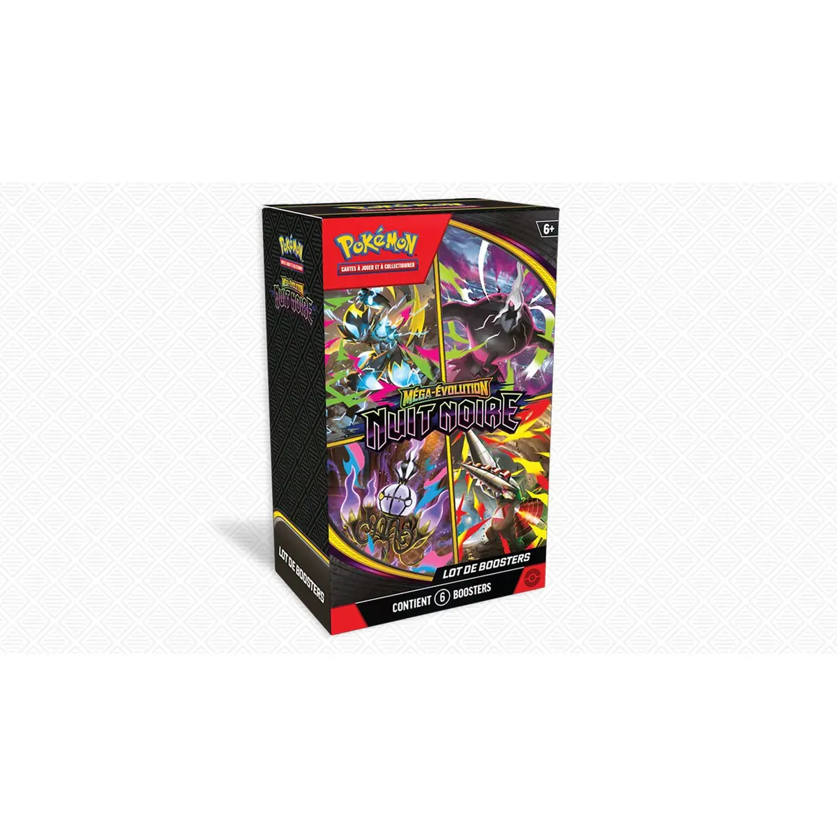 JCC Pokémon — Lot de 6 boosters Méga-Évolution – Nuit Noire (FR) — Pokémon