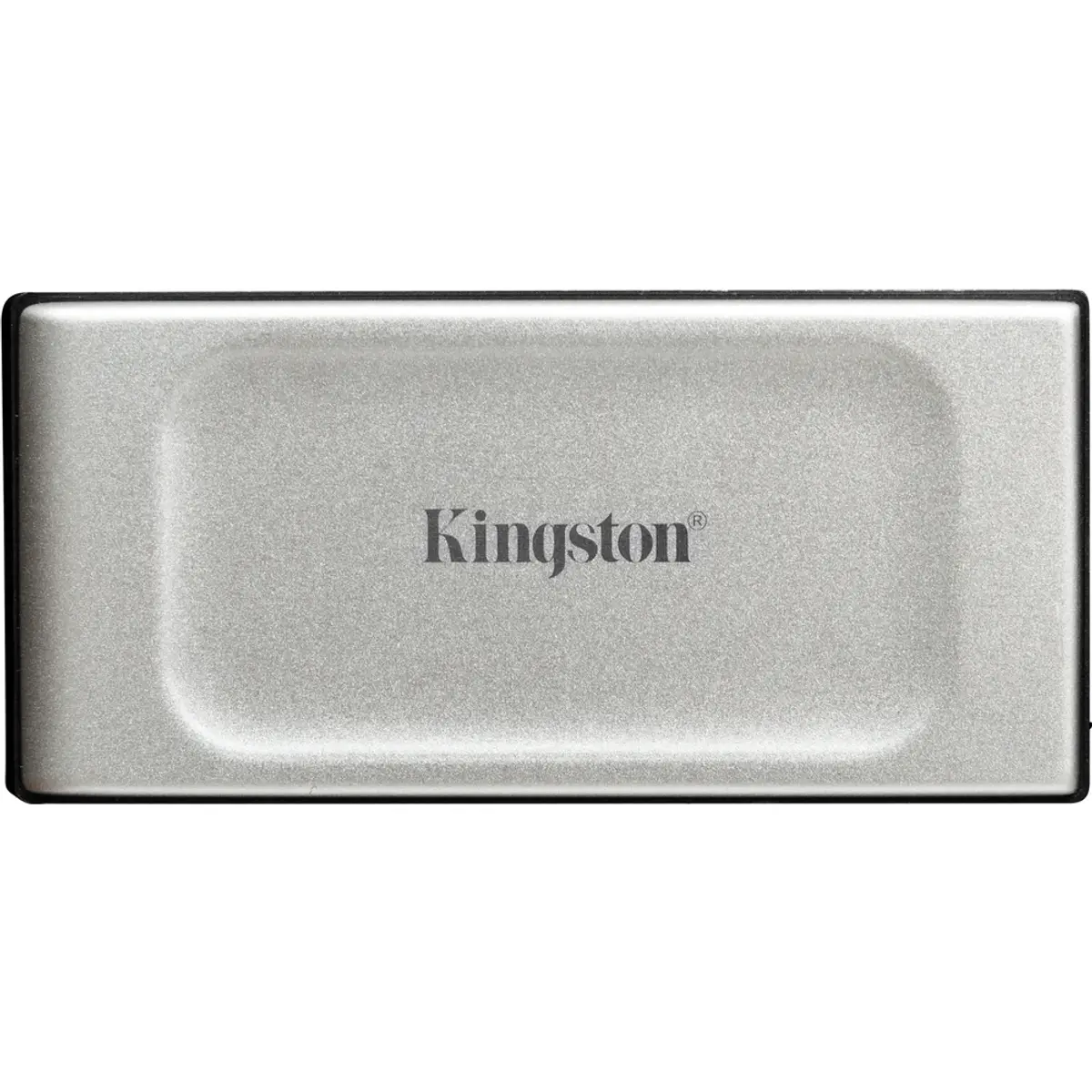 Kingston XS2000 Portable SSD 4TB, coloris Argent, vue de face