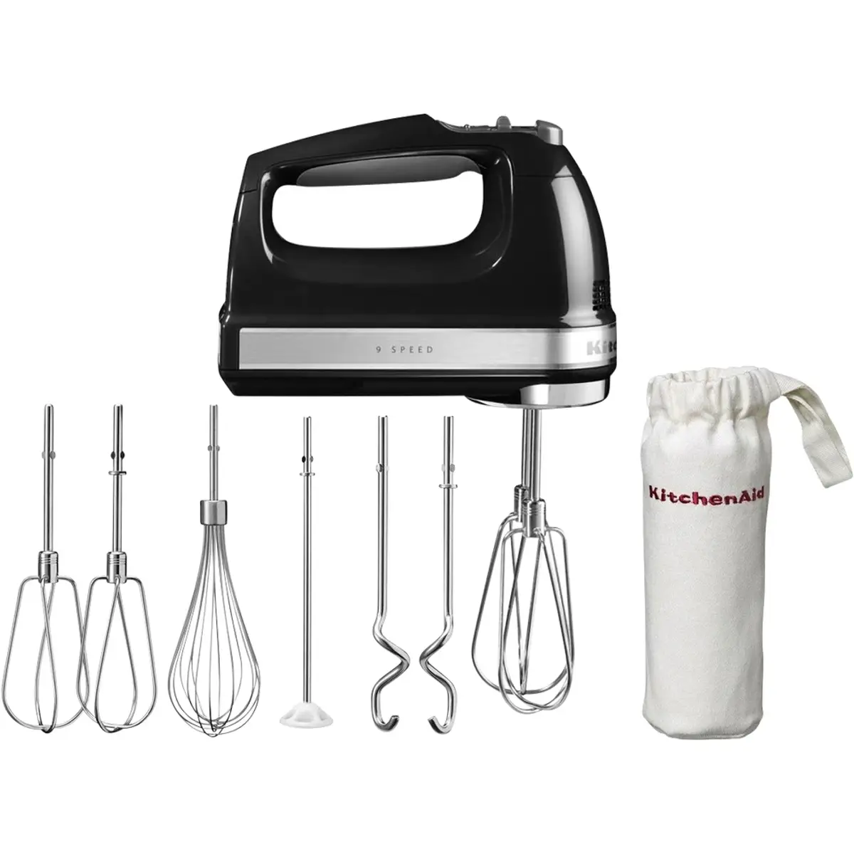 KitchenAid 5KHM9212EOB Onyx Noir, coloris Noir, vue de face