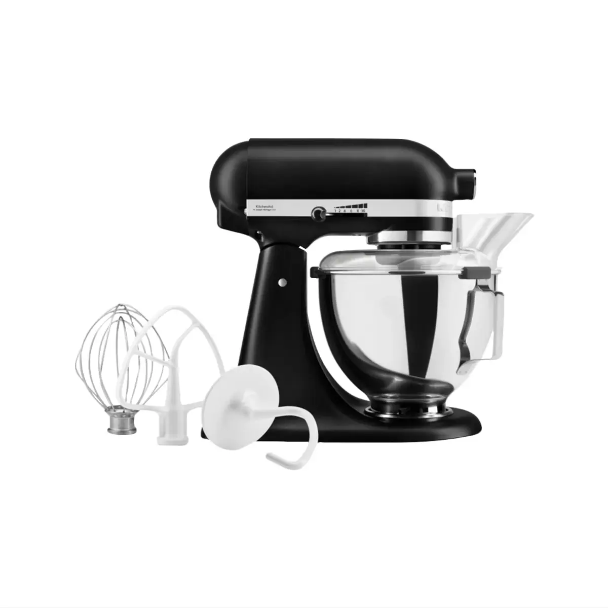 KitchenAid 5KSM95PSEBM Noir, coloris Noir, vue de face