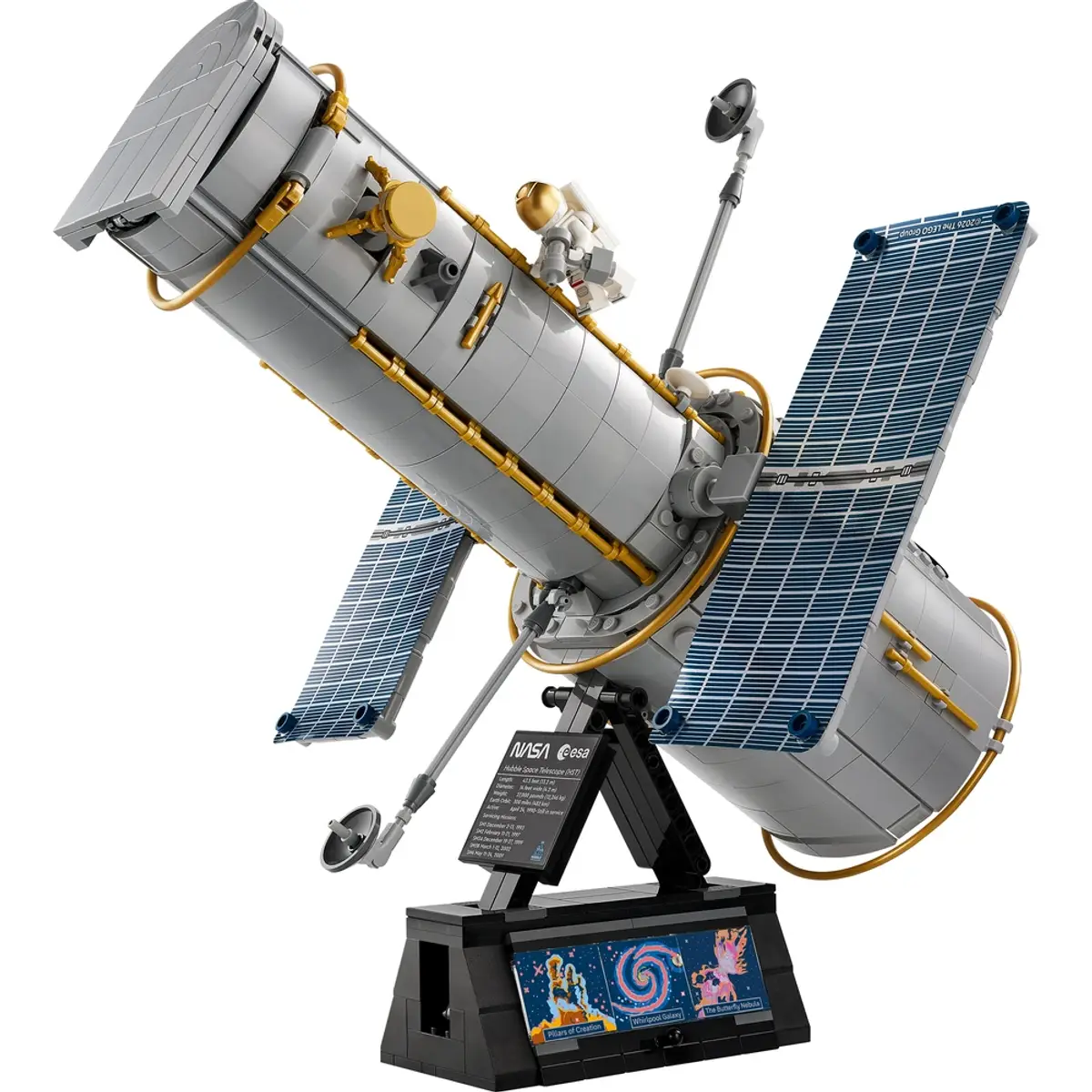 LEGO Icons Le Télescope Spatial Hubble 11382, coloris Multicolore, vue de face