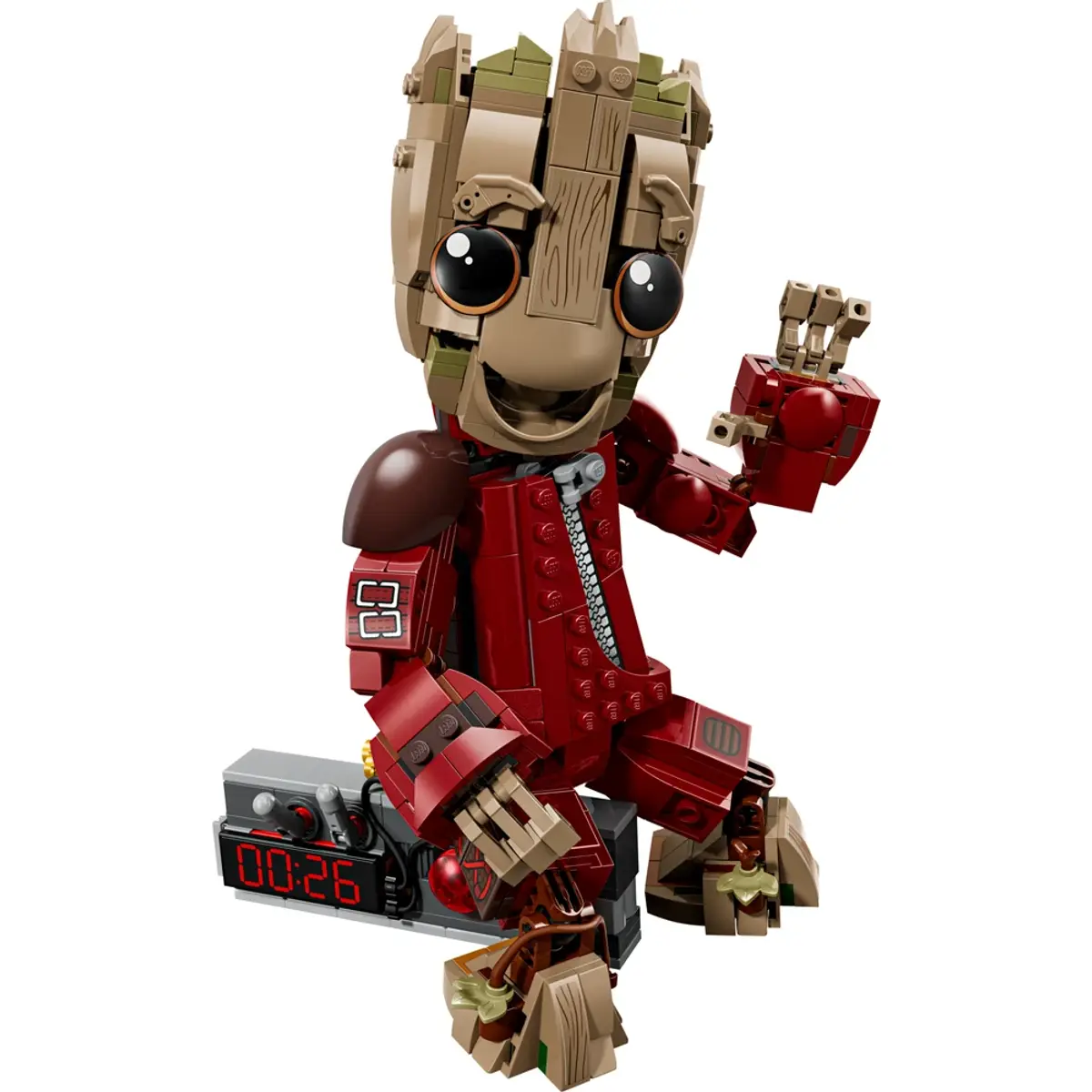 LEGO Marvel Groot en Tenue de Ravageur 76341, coloris Multicolore, vue de face
