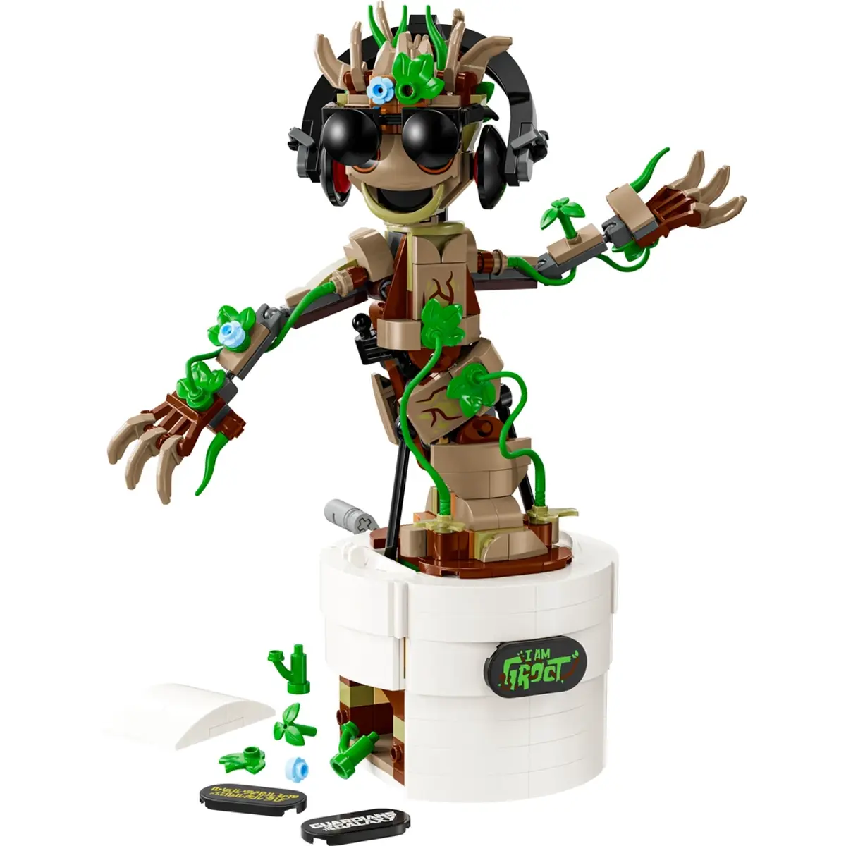 LEGO Marvel La Danse de Bébé Groot 76297, coloris Multicolore, vue de face