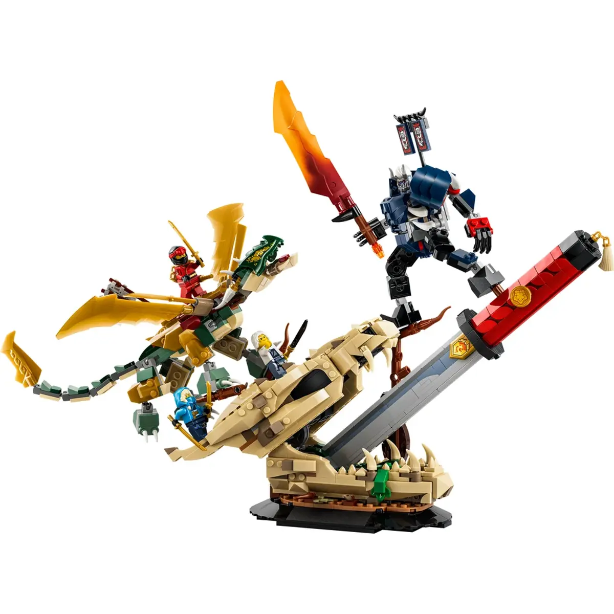 LEGO Ninjago Combat sur la Lame du Dragon 71871, coloris Multicolore, vue de face