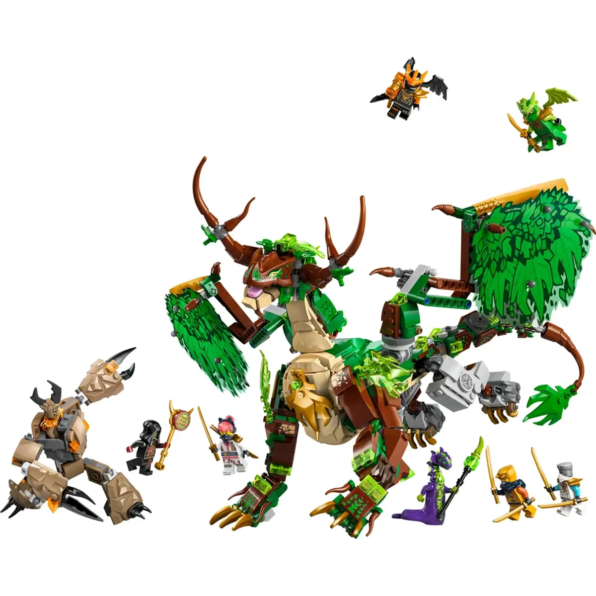 LEGO NINJAGO Le Dragon de Vie 71859, coloris Multicolore, vue de face
